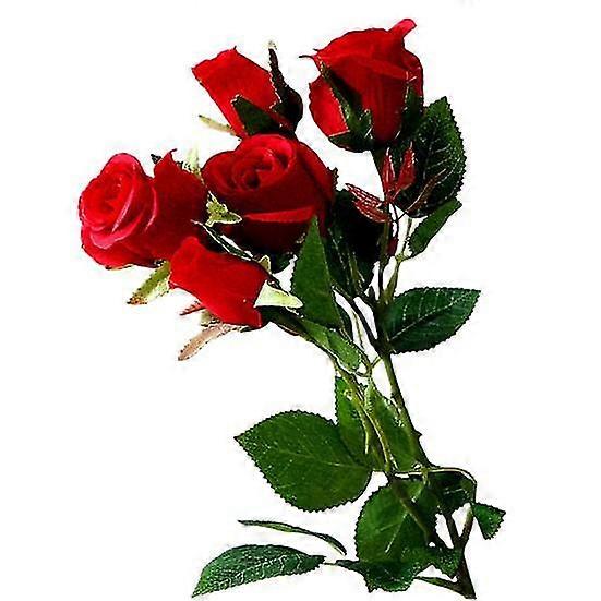 Faux Roses Lifelike Silk Roses For Kitchen Decor Silk Fake Flower Home Decor Reble Smooth Beautiful