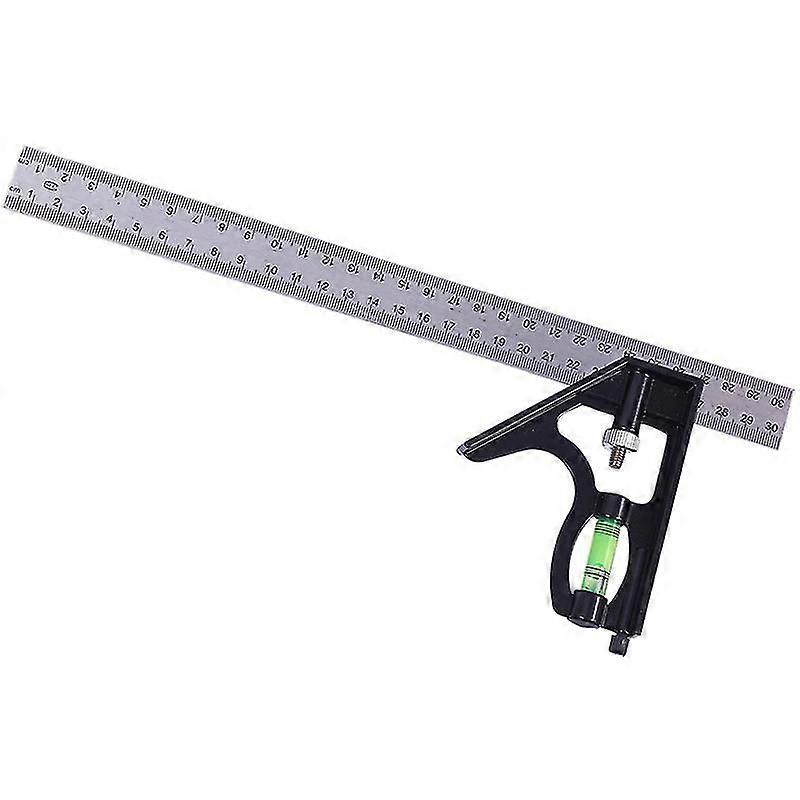 combination square with spirit level and marking tool, stainless steel Square Combination