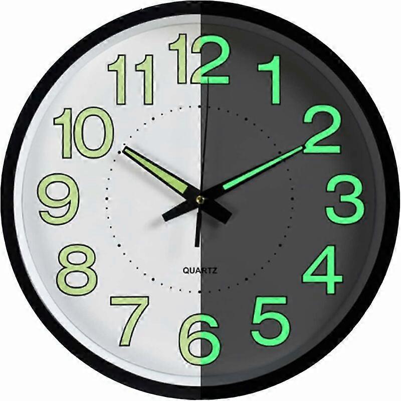 Timeless Elegance, Luminous Decorative Wall Clock with Night Light &amp; Silent Operation for a Serene Home Environment