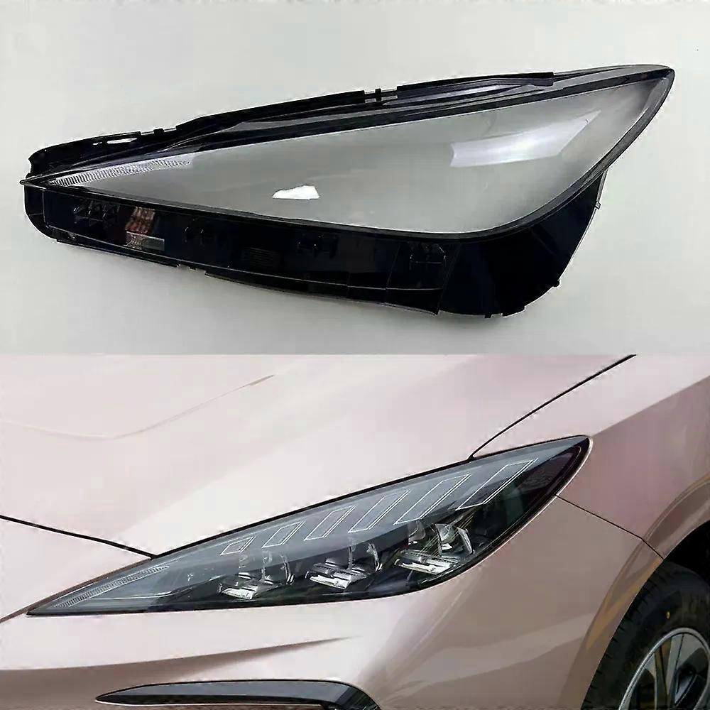 For MG Mulan 2022 2023 Front Headlamp Lamp Cover Transparent Lampshades Headlights Shell Plexiglass Replace Original Lens