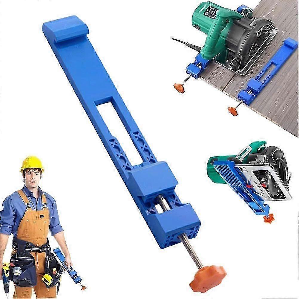 Adjustable Base Guide for Cutting Machine, Electric Circular Saw Positioning Clamp, Precision Wood Cutting Guide, Circular Saw Guide Rail Quick Positi