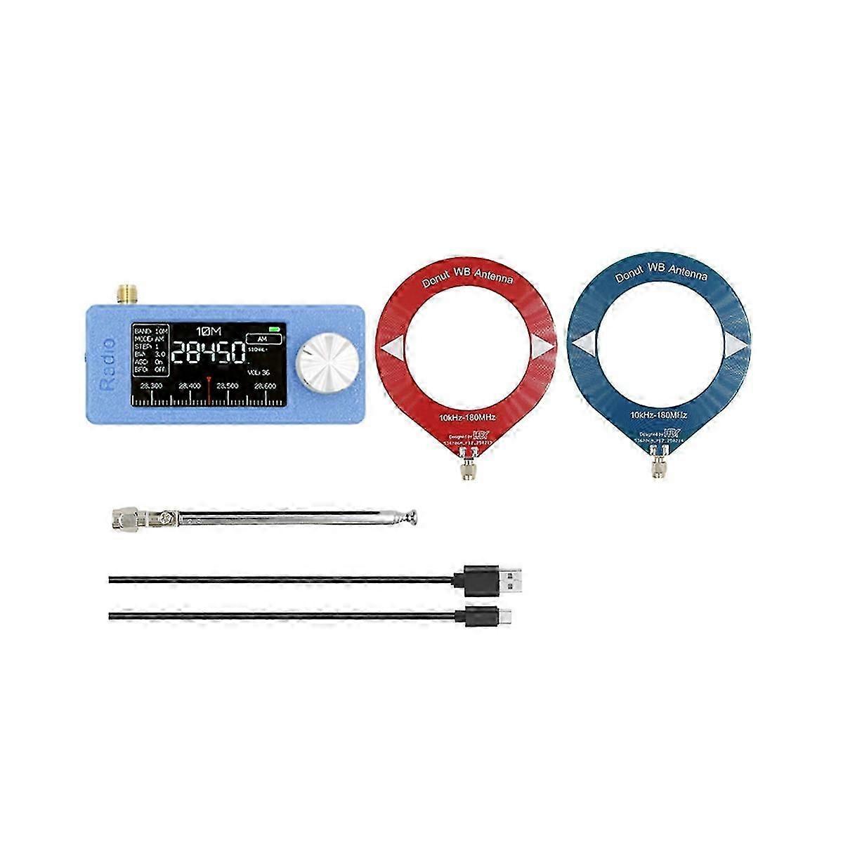 SI4732 Full Band Radio 10Khz-180Mhz, Mini Pocket Radio USB, AM, FM, with Antenna