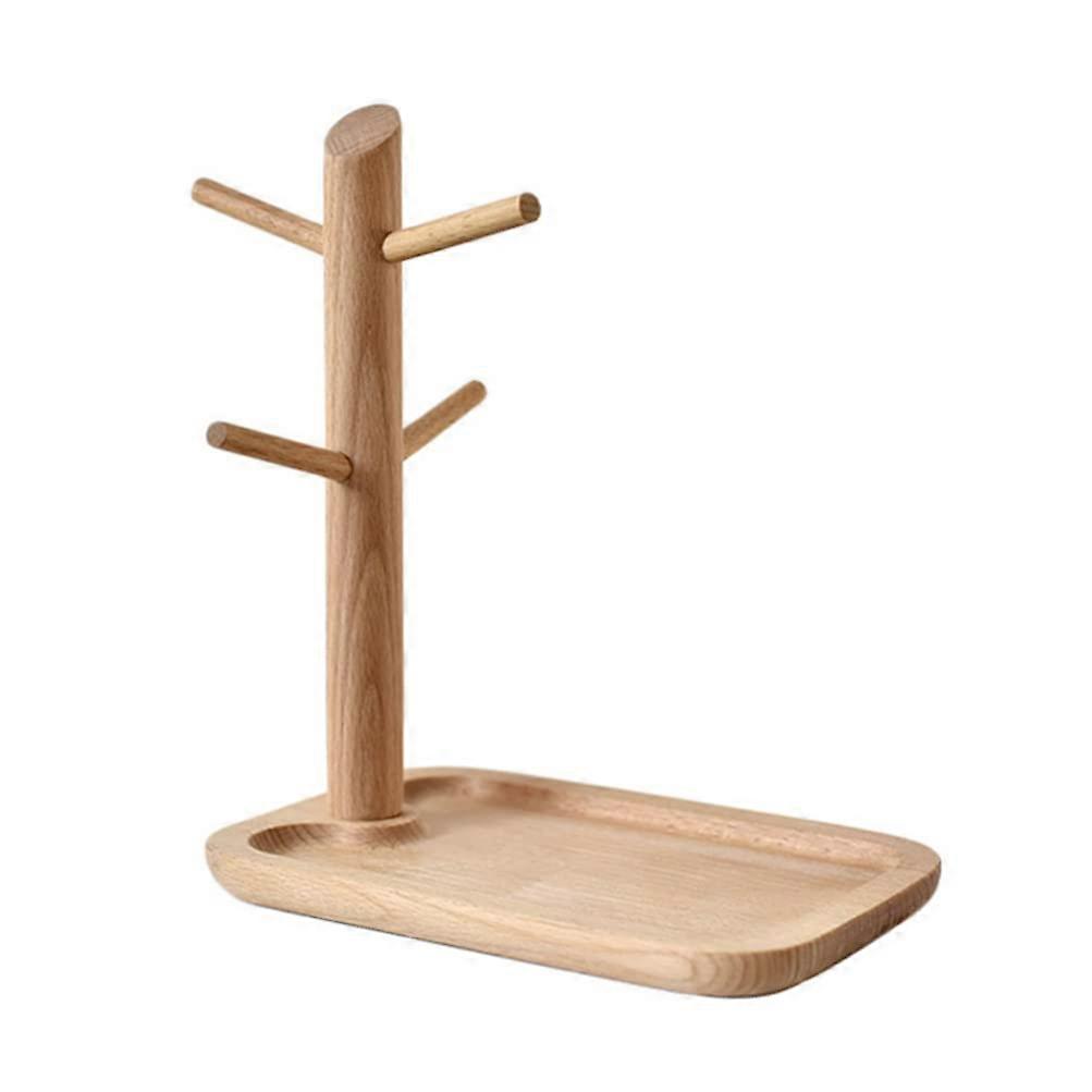 Wooden Tray Entryway Table Hanging Organizer for Home