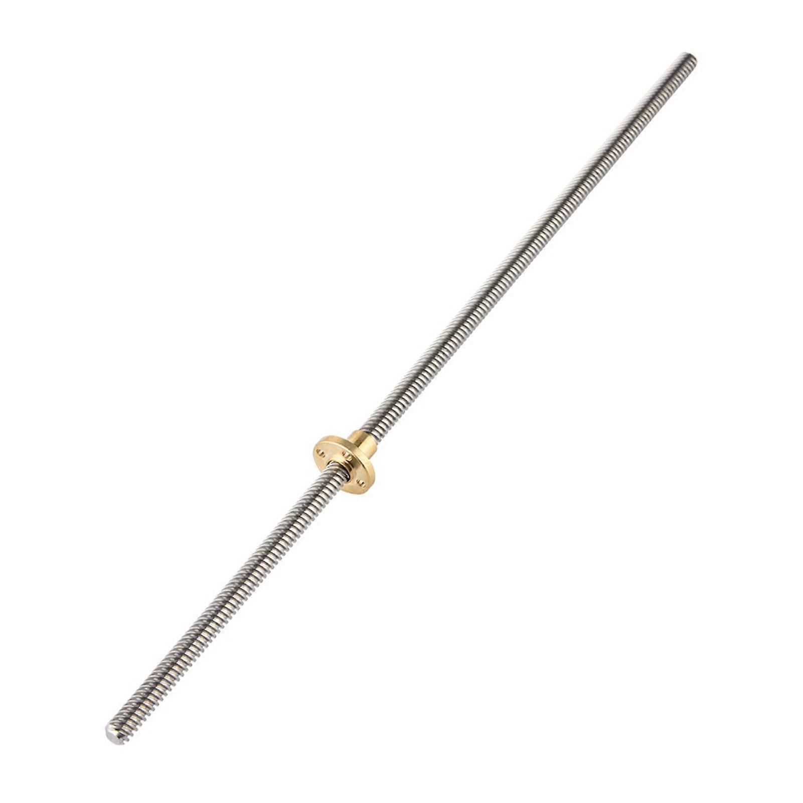T8 8mm Stainless Steel Trapezoidal Lead Screw & Brass Nut for 3D Printer 400mm