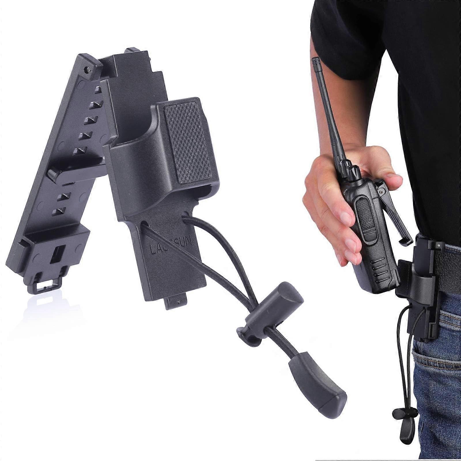 Universal Radio Belt Holster Adjustable from 1.5' to 2.25' Suit Duty Belts Law Enforcement Gear Walkie Talkie Belt Clip Holder