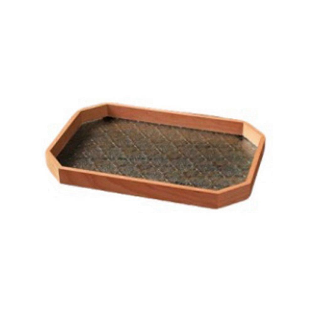 Glass Multipurpose Cup & Mugs Holder Platter Desk Organizer Fruit Snack Trays for Desk Bathroom Tab