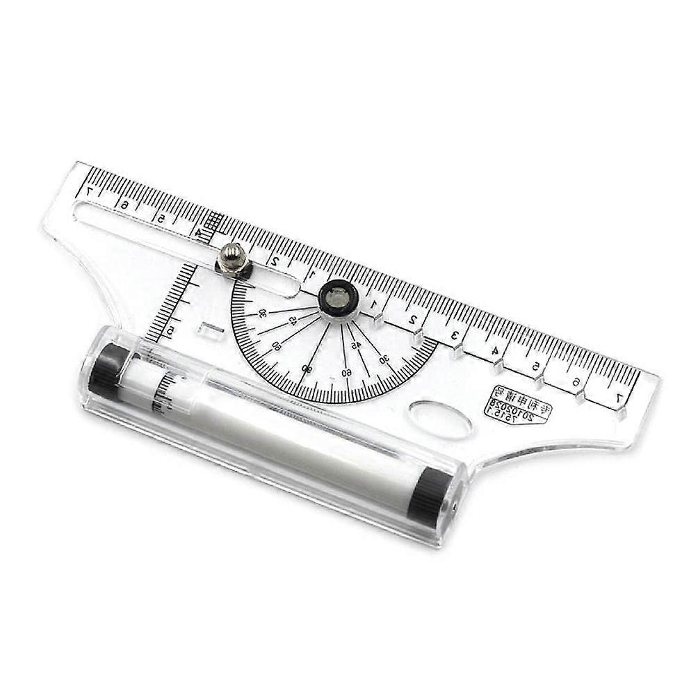 Wheel Rule Drawing Parallel Angle Ruler for Students, Adjustable Size, Durable Plastic Construction, Accurate Measurements
