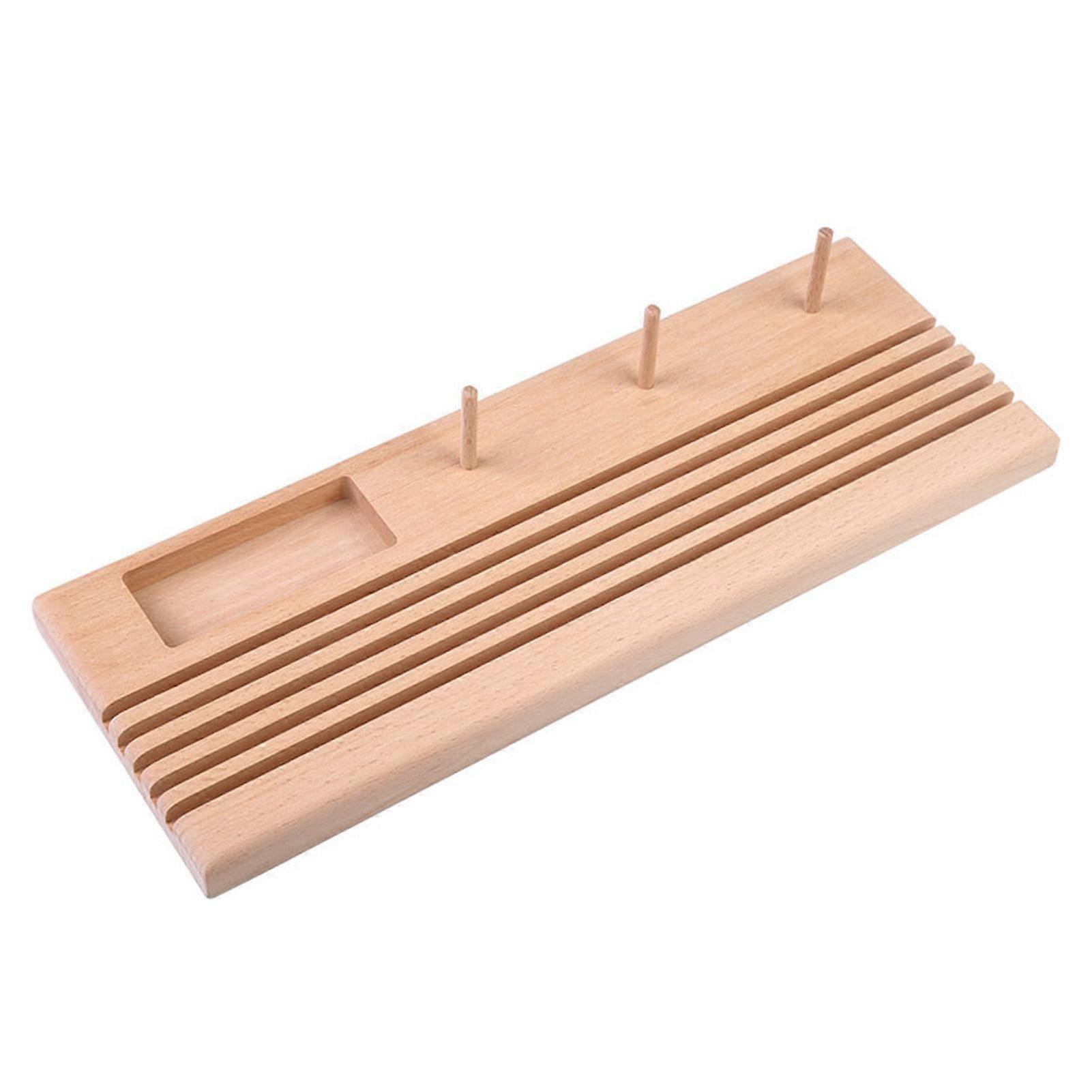 Quilting Ruler Holder DIY Spool Rack  Patchwork Ruler Holder Beech for Sewing Ruler Patchwork Needles