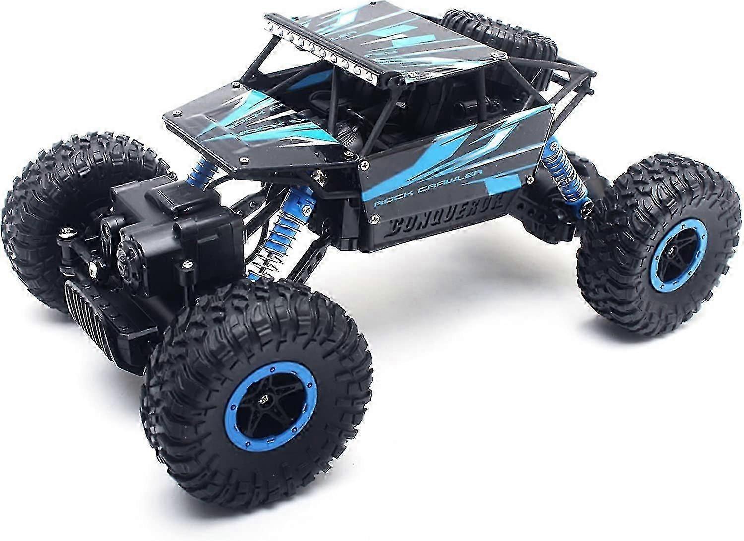 كاتيا 1:18 روك الزاحف 2.4ghz سيارة التحكم عن بعد 4WD الطرق الوعرة RC الوحش شاحنة (الأزرق)