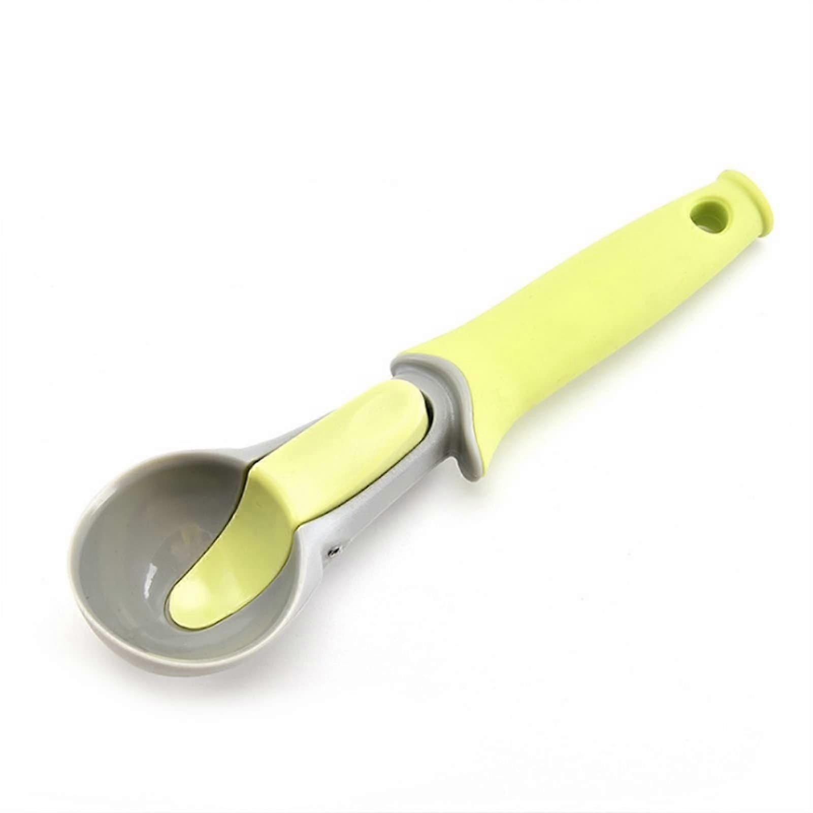 Ice Cream Scoop, Colorful Ice Cream Scoop Ice Cream Spoon Frozen Yogurt Cookie Dough Scoop (Color : Beige)