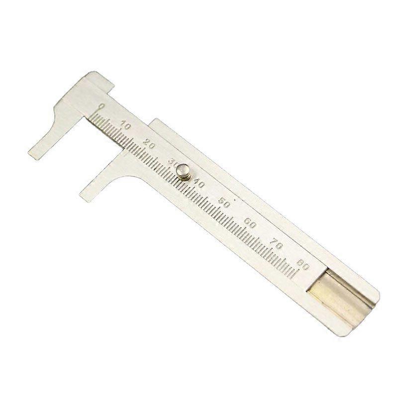 Vernier Caliper Tools Mini Brass Vernier Caliper (80mm Single Scale Brass Ruler)