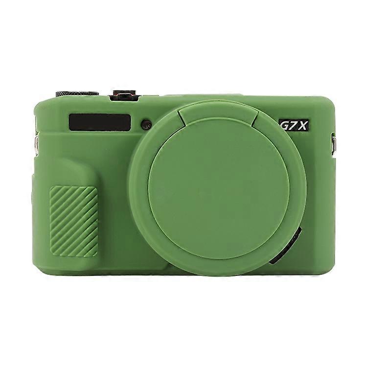 Soft Silicone Protective Case with Lens Cover For Canon PowerShot G7 X Mark II / G7X2