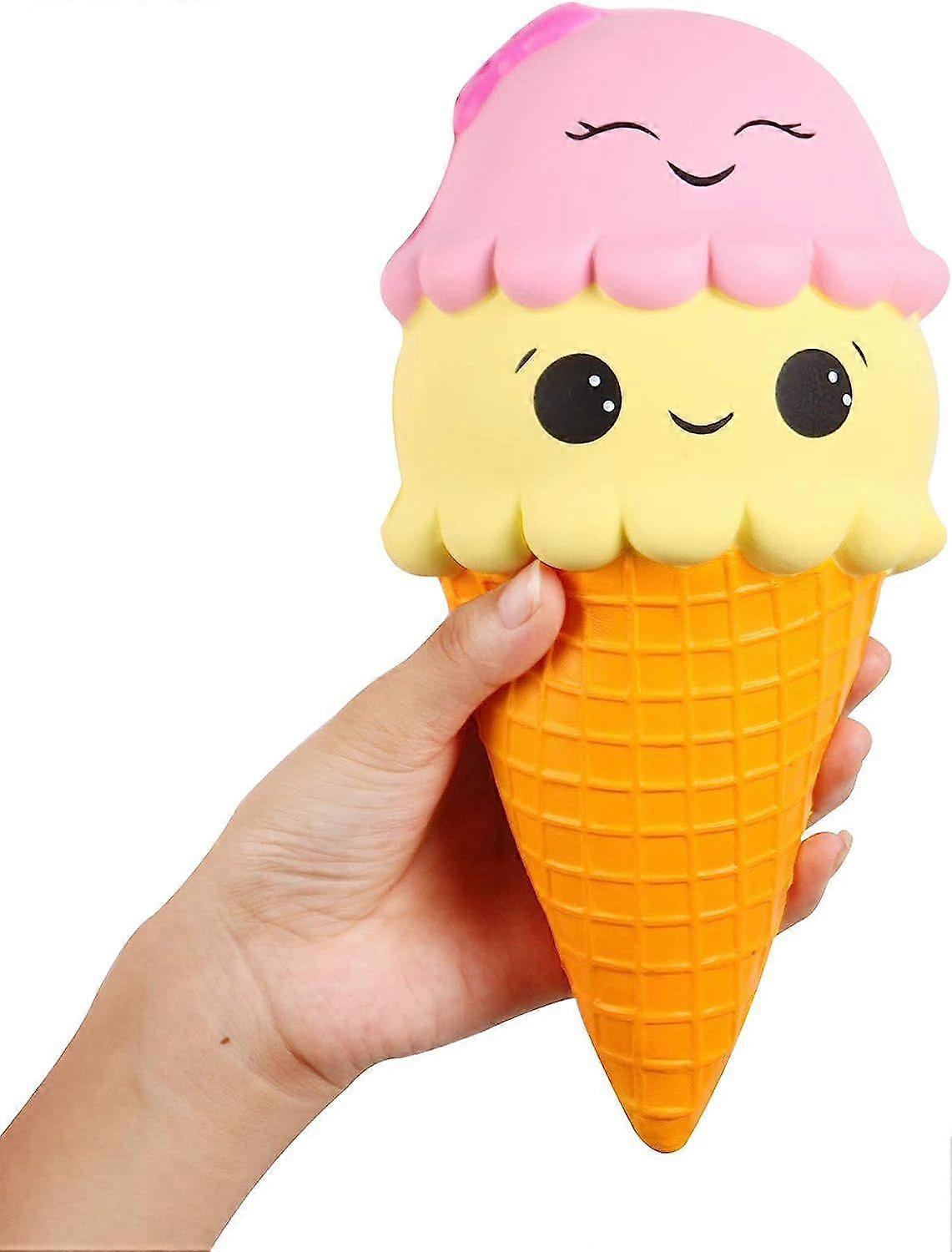23cm Squishy Ice Cream Cone Scented Large Novelty Stress Reliever Toys 1 Pcs
