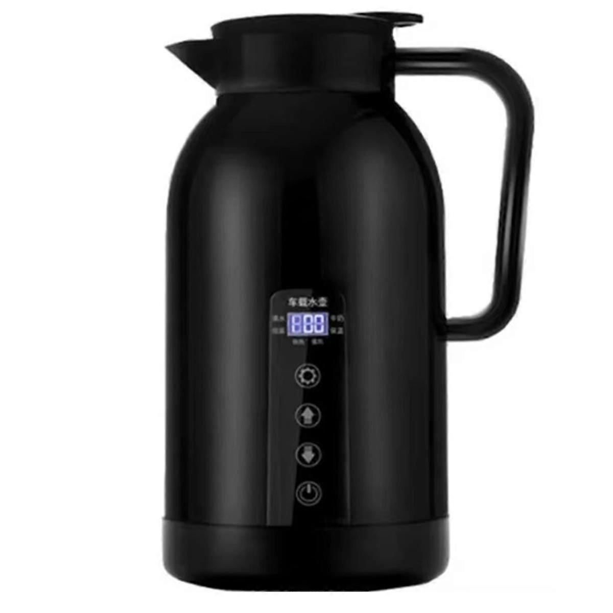 Car Hot Kettle Temperature Control LCD Display Car Travel Coffee Pot