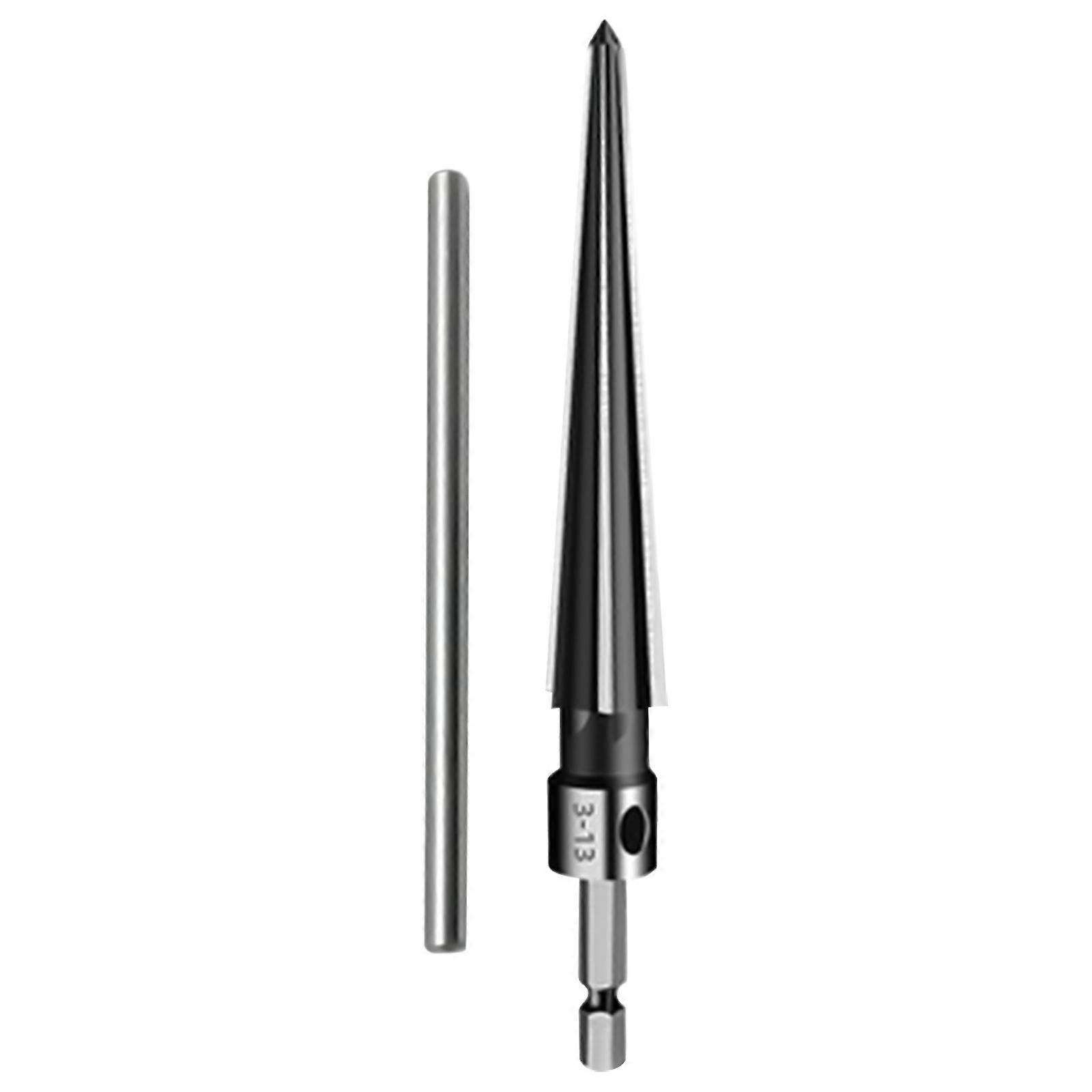 T-Handle Reamer Hole Opener Hexagonal Shank Woodworking Taper Reamer Suitable for Repairman Maintenance