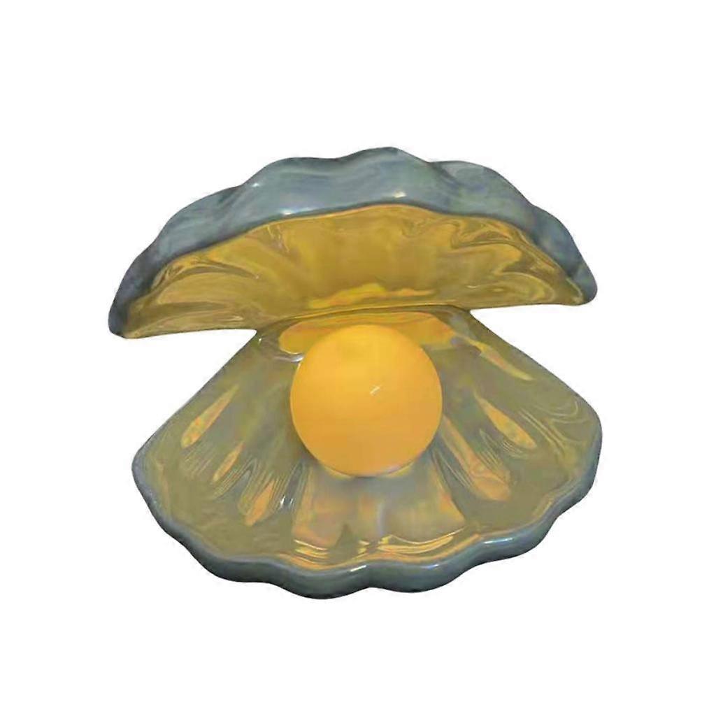Shell Night Light Inside Shell Desktop Ornament LED Accent Lamp for Home Decor