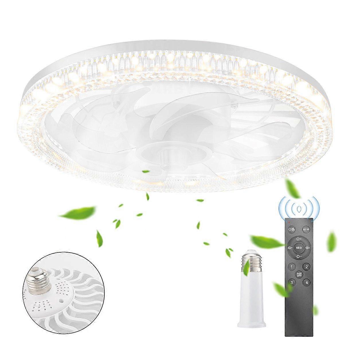 Ceiling fan with LED light Remote control dimmable fan light modern energy efficient design