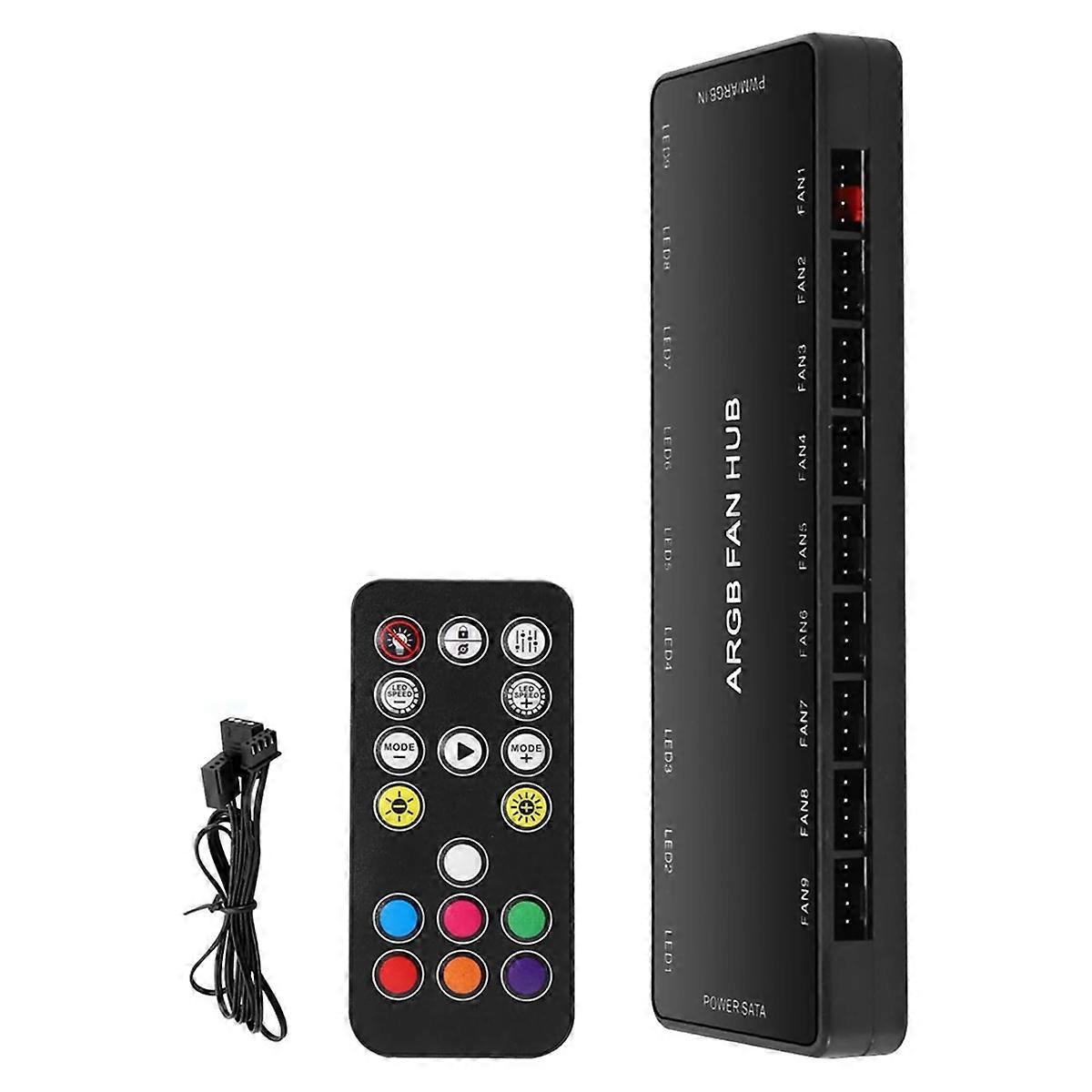 ARGB Controller for Pc 1 to 9 Hub Remote Control 5V 3 Pin