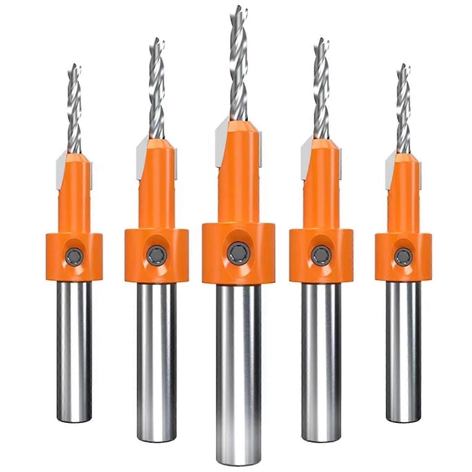 Alloy Woodworking Drill Bit 3.0x10mm Tapered Countersunk Hole Screw Installation Tool Self-Tapping Ladder Drill Bit 1Pcs