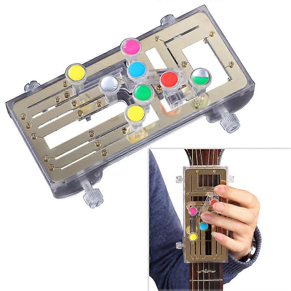 Guitar Chord Practice Tool Guitar Learning System Teaching Practice Aid with 6 Universal Chords