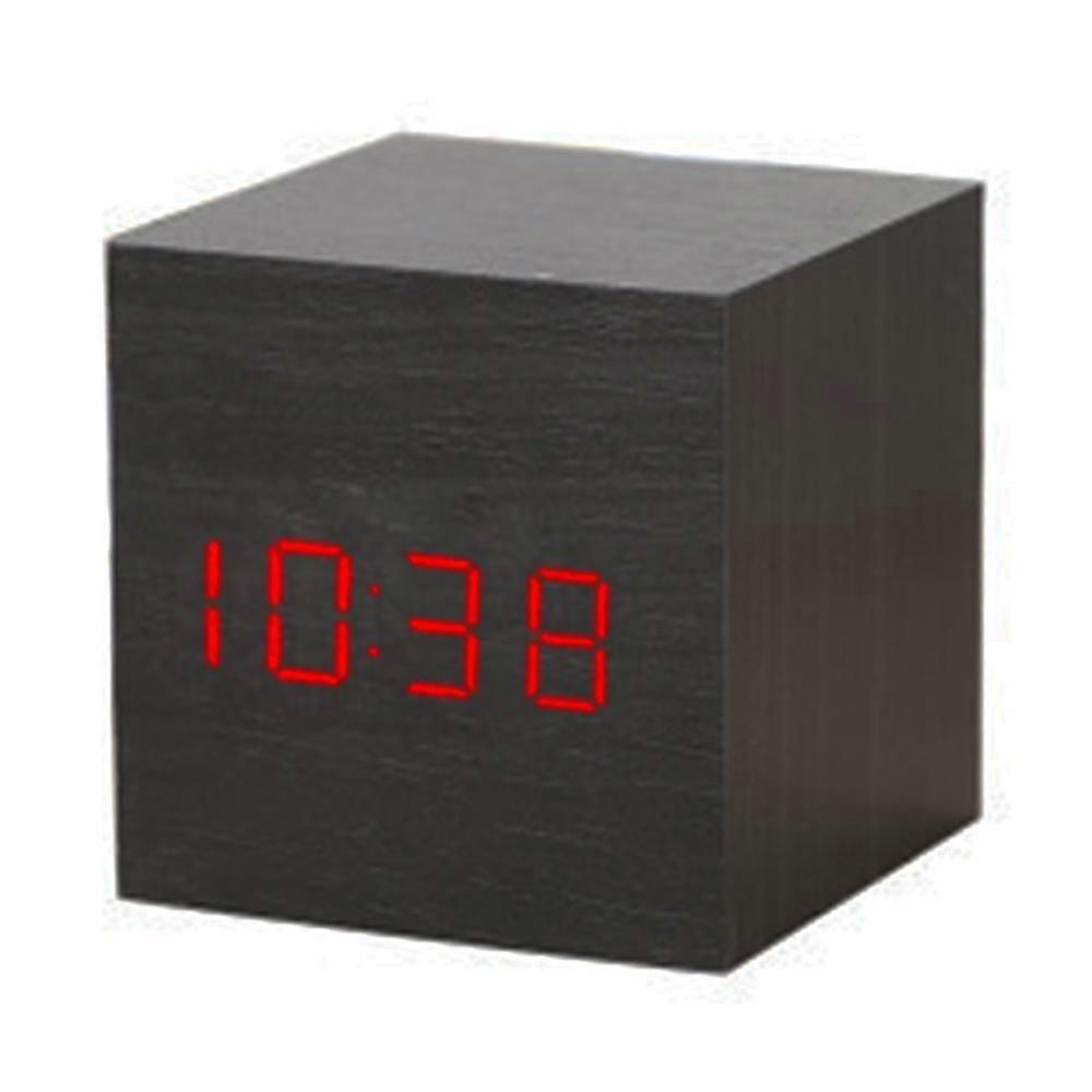 Led Digital Alarm Clock, Wooden Digital Clock Digital Alarm Desk Clock