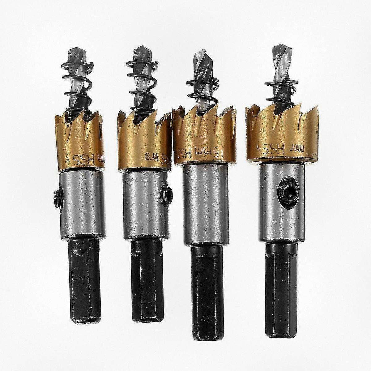 12-18Mm High-Speed Steel Titanium Plated Hole Saw Tooth Drill Bit Set Suitable for Various Sizes 12/14/16/18mm