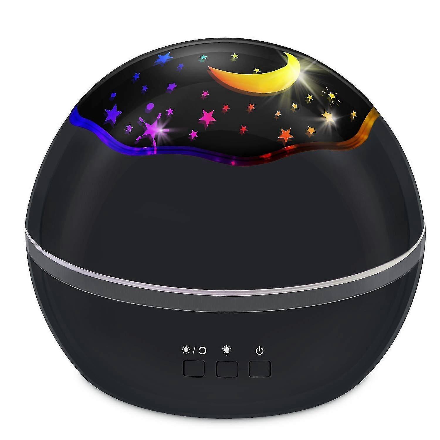 Bran Star Projector Night Light for Kids - 2-in-1 Starry Sky & Sea World with 8 Color Modes & 360 Rotation