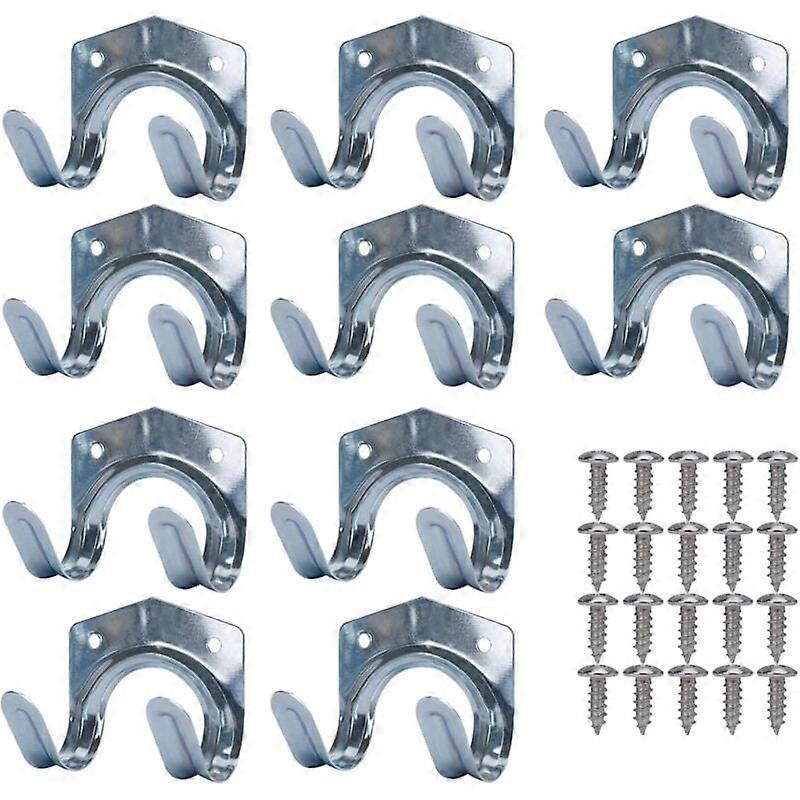 Metal Storage Hooks, Steel Plate Tool Rack, Double U-Shaped Wall