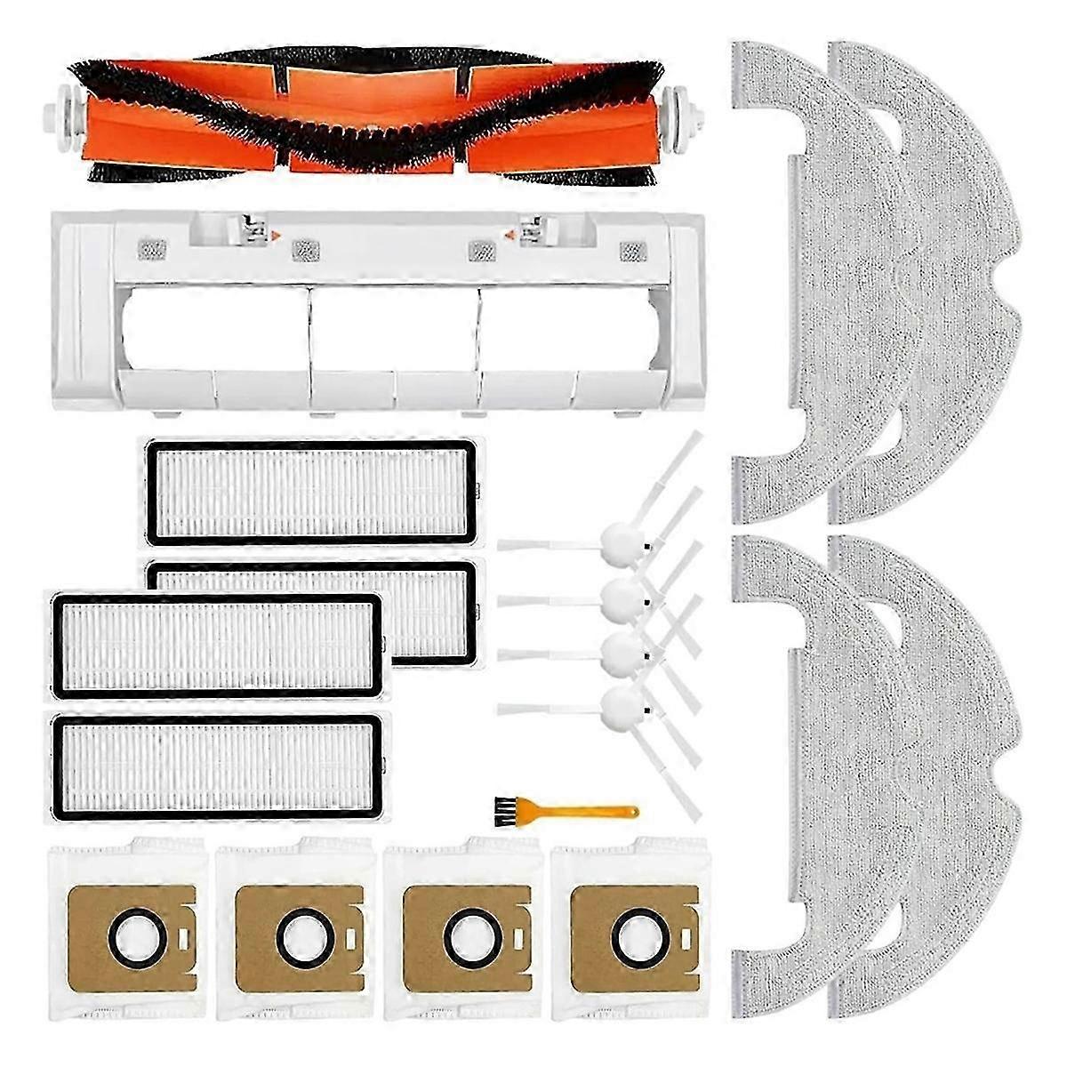 Replacemt for Bot D10 Plus/RLS3D Main Side Brush Mop Cloth