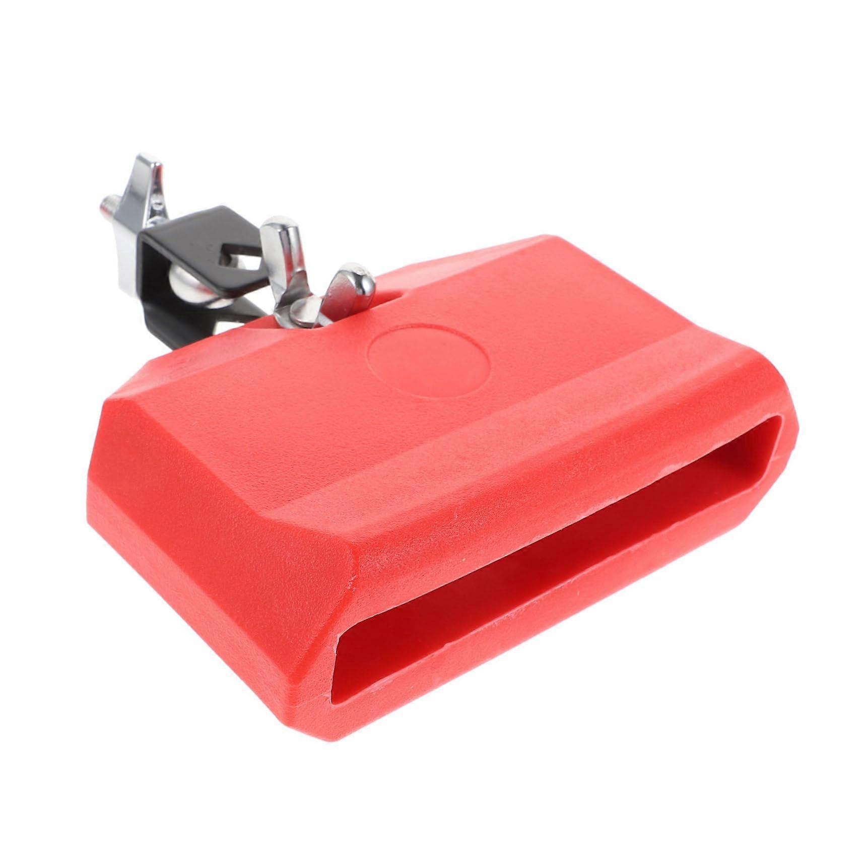 Cow Bells for Drums 6 Inch Drum Set Cowbell for School Concert Bar Home Band Practice Red