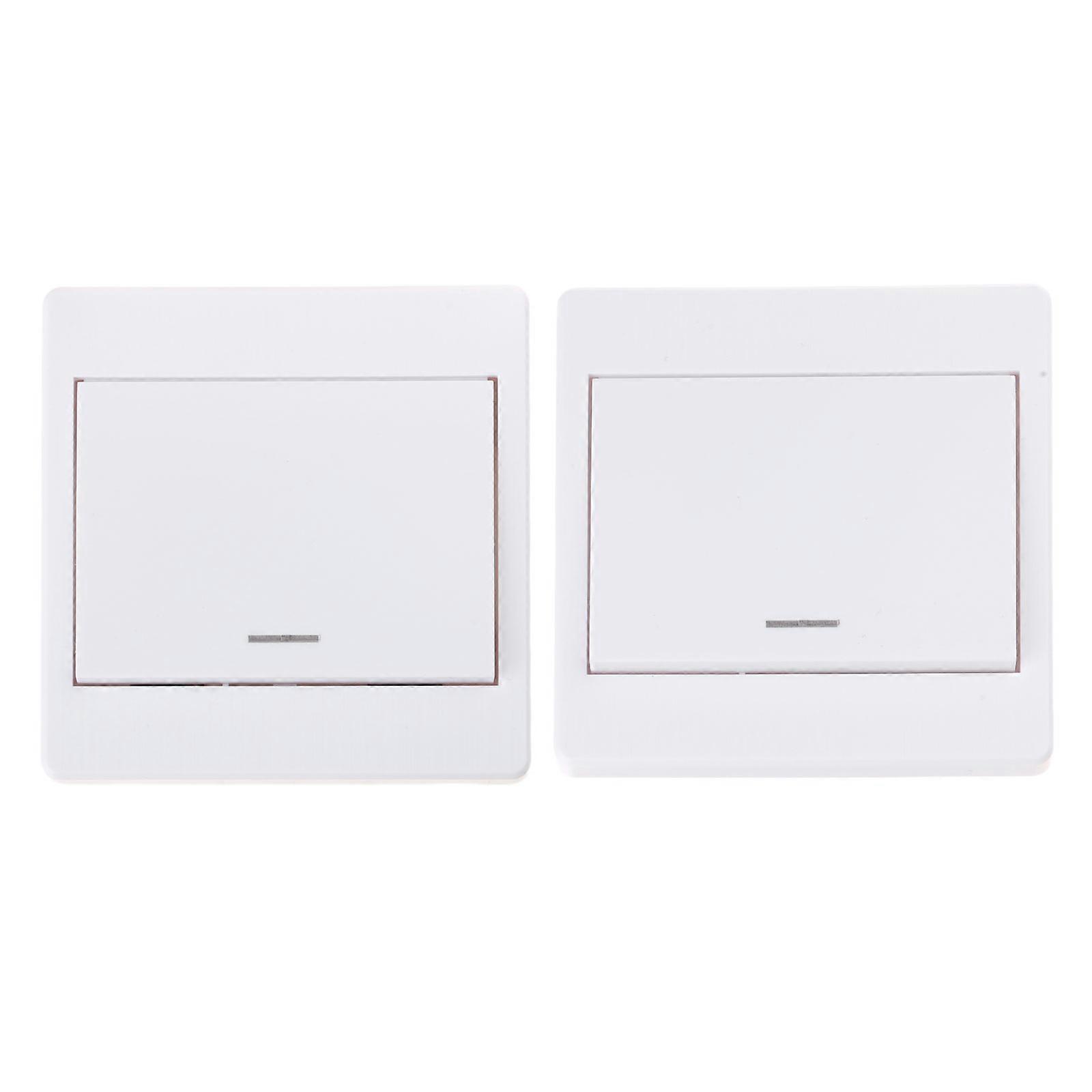 Wireless Remote Control Switch 86 Wall Panel Stick-On 1/2/3 Gang Homes Wall Light Rocker Switch Easy to Install Multicolor