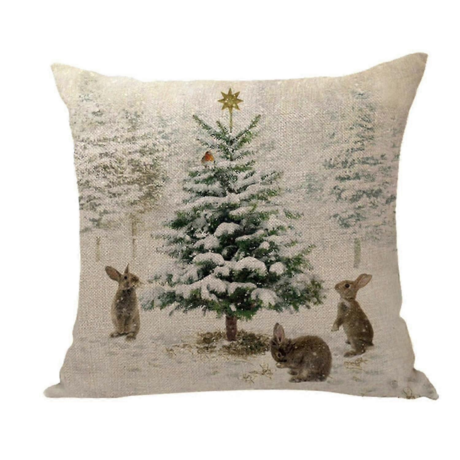 2024 Suitable Christmas Cushion Covers Exquisite Printing Xmas Cushion Case For