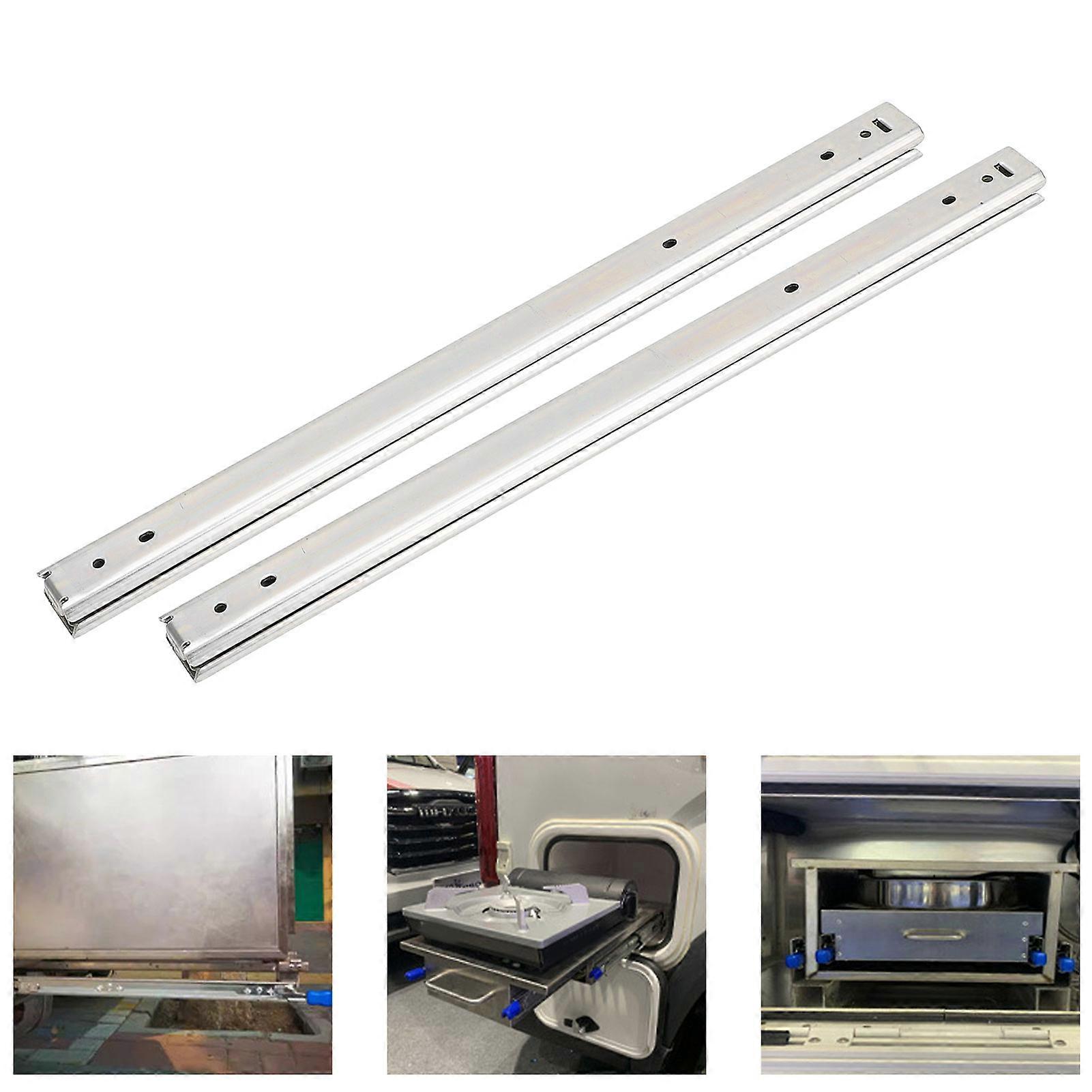 1 coppia di guide per cassetti a montaggio laterale a 3 pieghe con cuscinetti a sfera a 3 pieghe binari serie 27 IDA77 400mm 