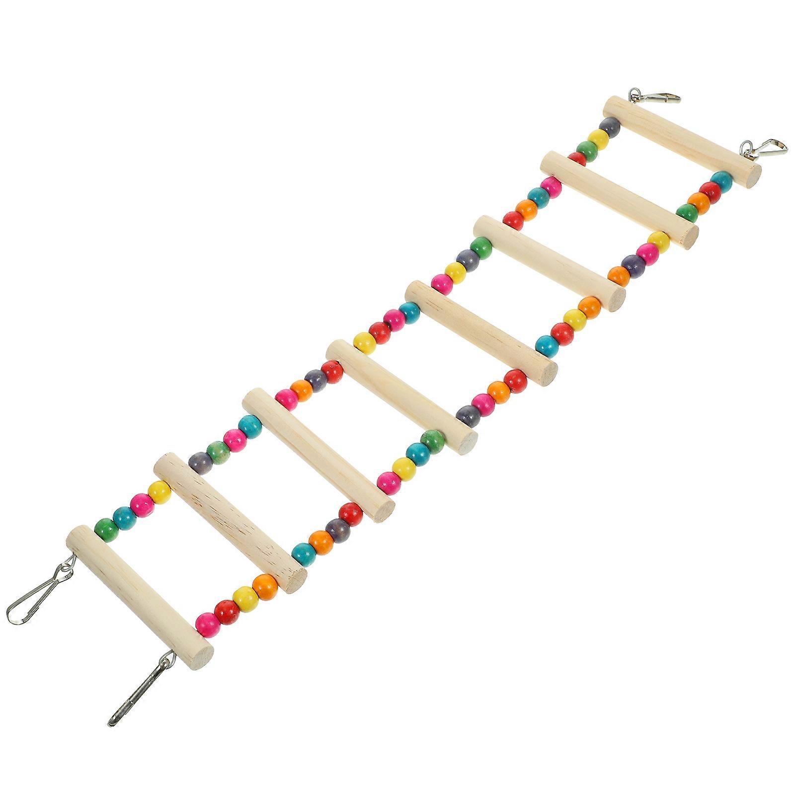 Cage Enrichment Ladder, Multi-purpose Toy for Parakeet Stimulation