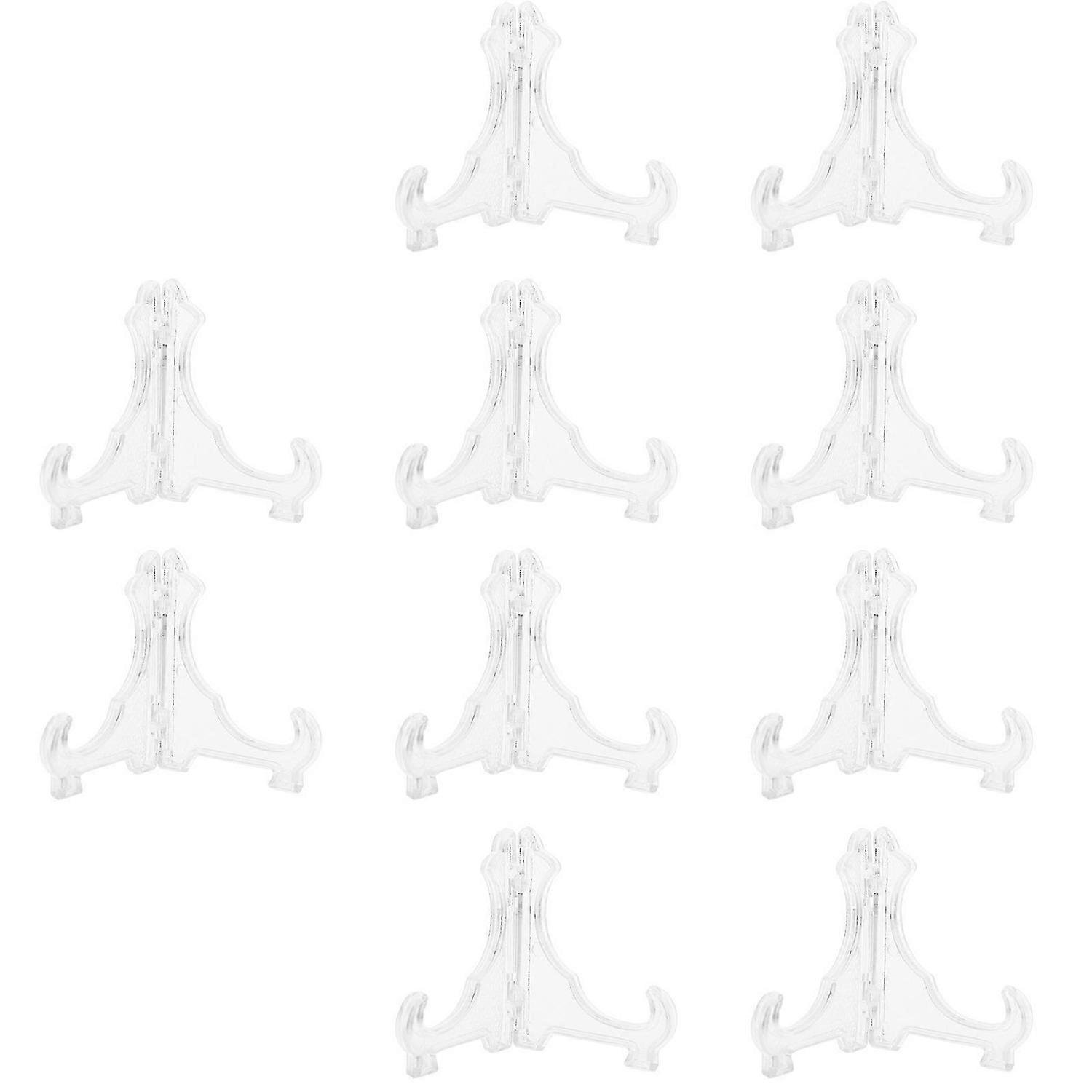 10 Pcs Clear Display Stand Table Desktop Easel Coin Display Easel Easel Medals Display Picture Displ