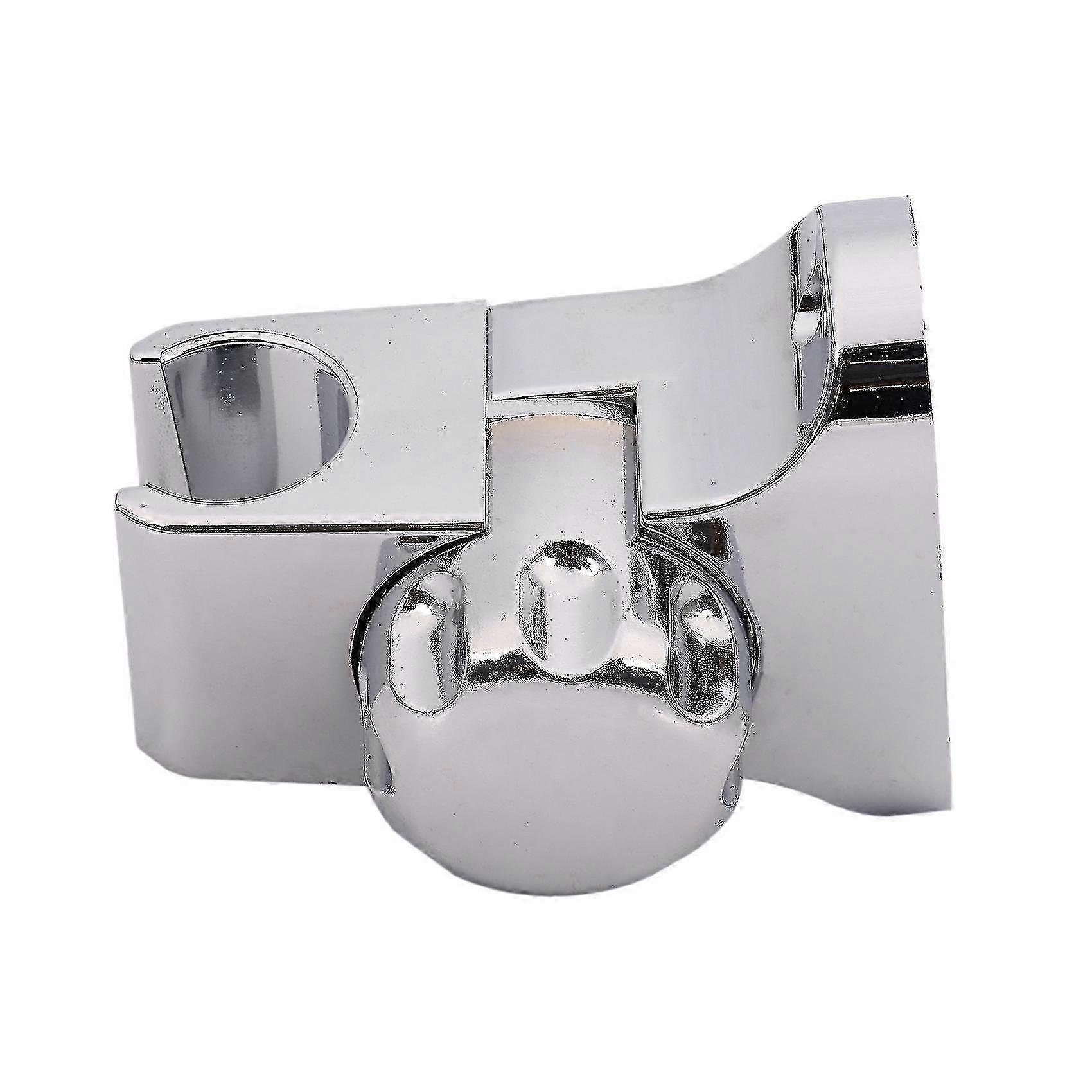Adjustable Rotating Shower Head Holder Wall Mount Bracket - Silver