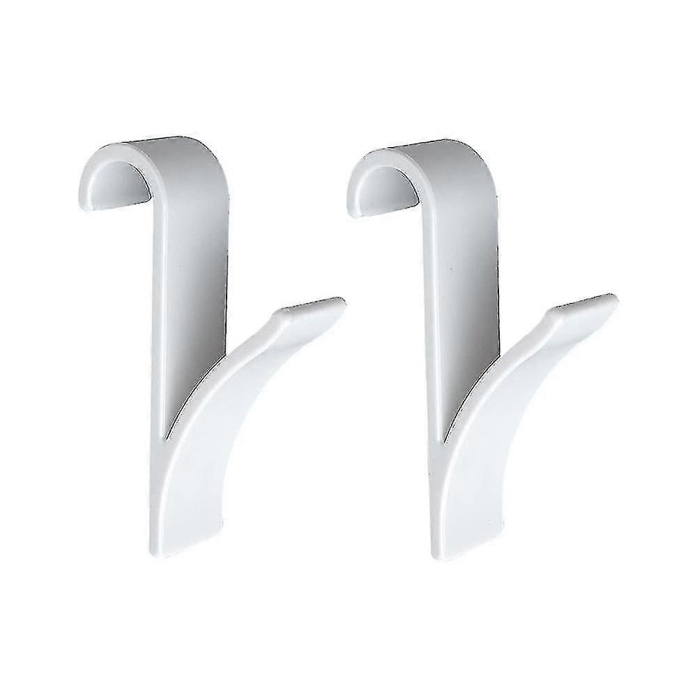 White Plastic Radiator Hook Set of 2 for Towel Drying