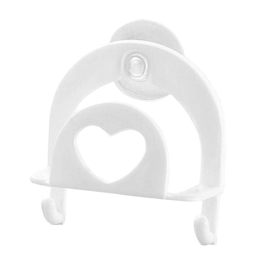 Open Design Sponge Rest with Hooks for Kitchen and Bathroom Use