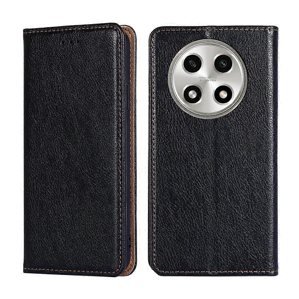 Gloss Oil Solid Color Magnetic Leather Phone Case