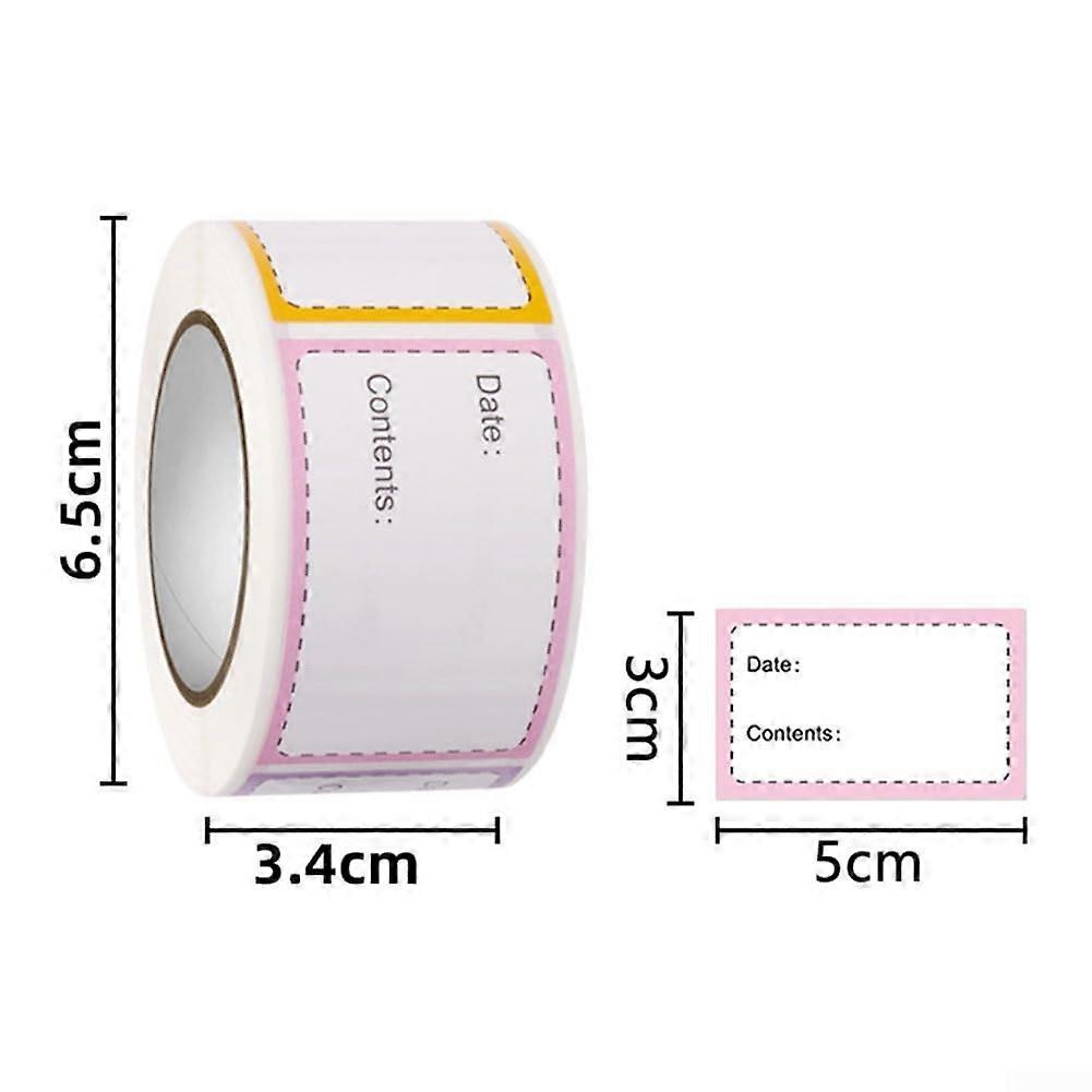 Reusable labels for storing food, 3 x 5 cm, stickers for kitchens, restaurants and grocery stores
