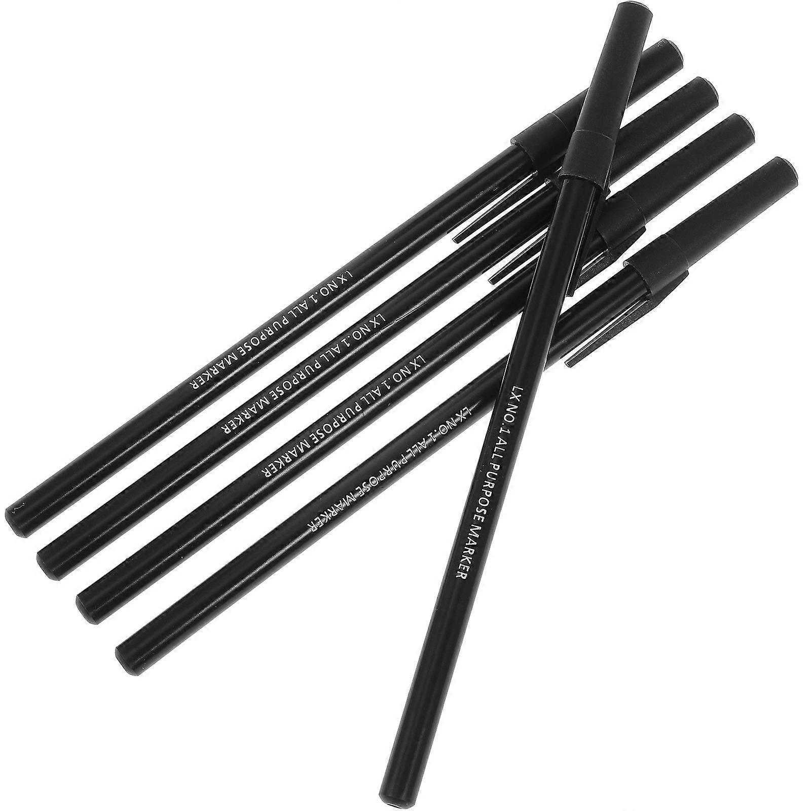 5pcs Permanent Laundry Marking Pens for Clothes, Shoes & Labels – Smudge Resistant, Non Overflow Design for Cleaner Use