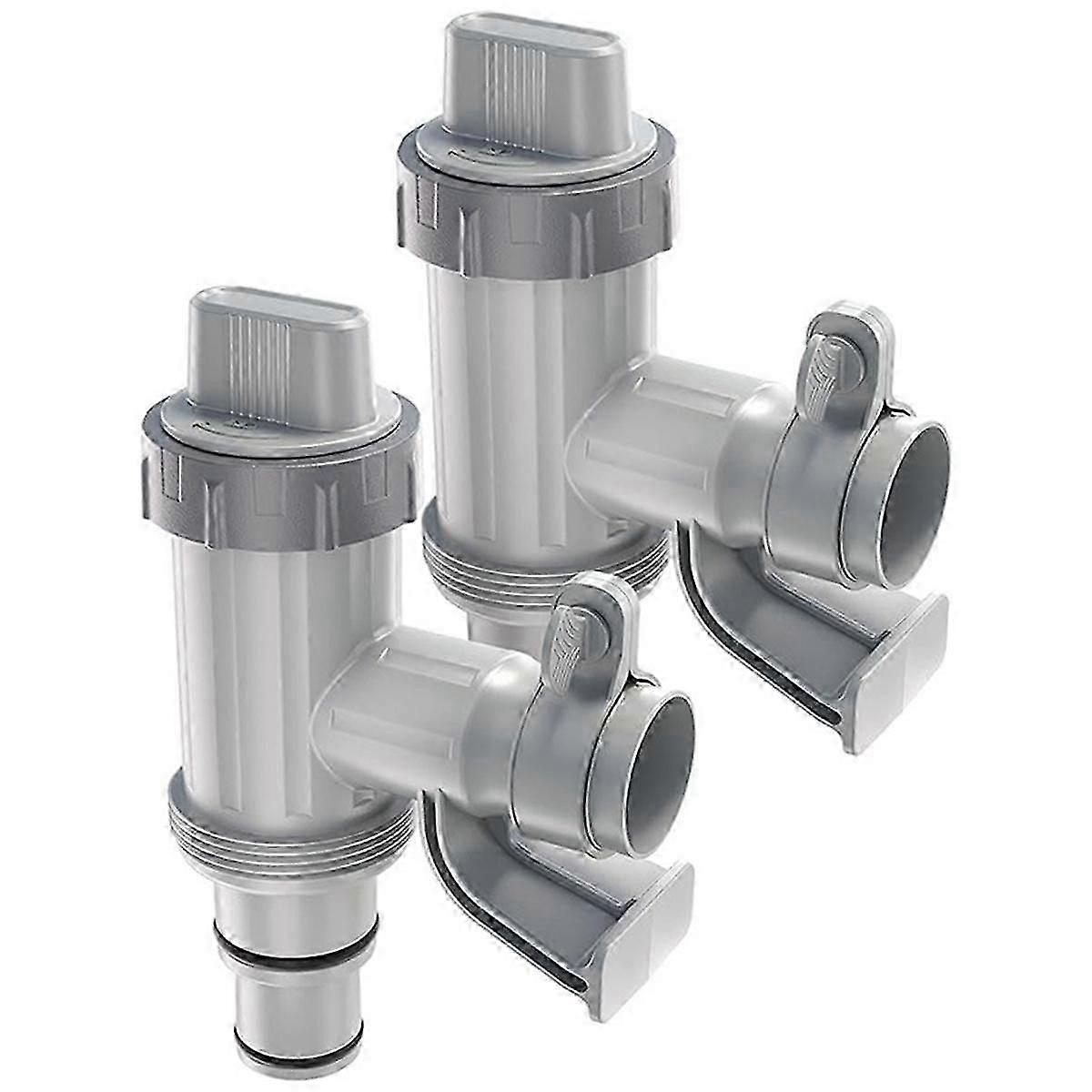 Pool Hose Adapter, Swimming Pool Replacement Parts Hose Bracket and Plunger Valve for Above Ground Pools-si xi
