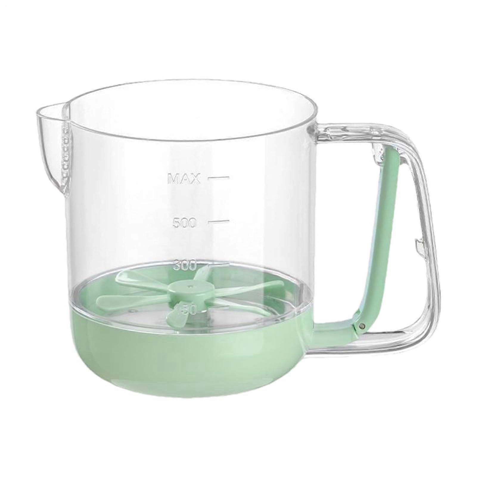 Multifunctional Egg Beater Cup Hand Mixer 275g Green for Home and Kitchen Easy to Use and Clean