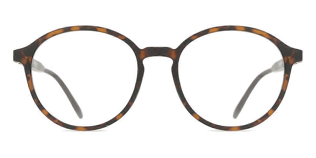 Full Rim Round Matte Tortoise SmartBuy Collection Camelo TRC-184A Fashion Unisex Eyeglasses