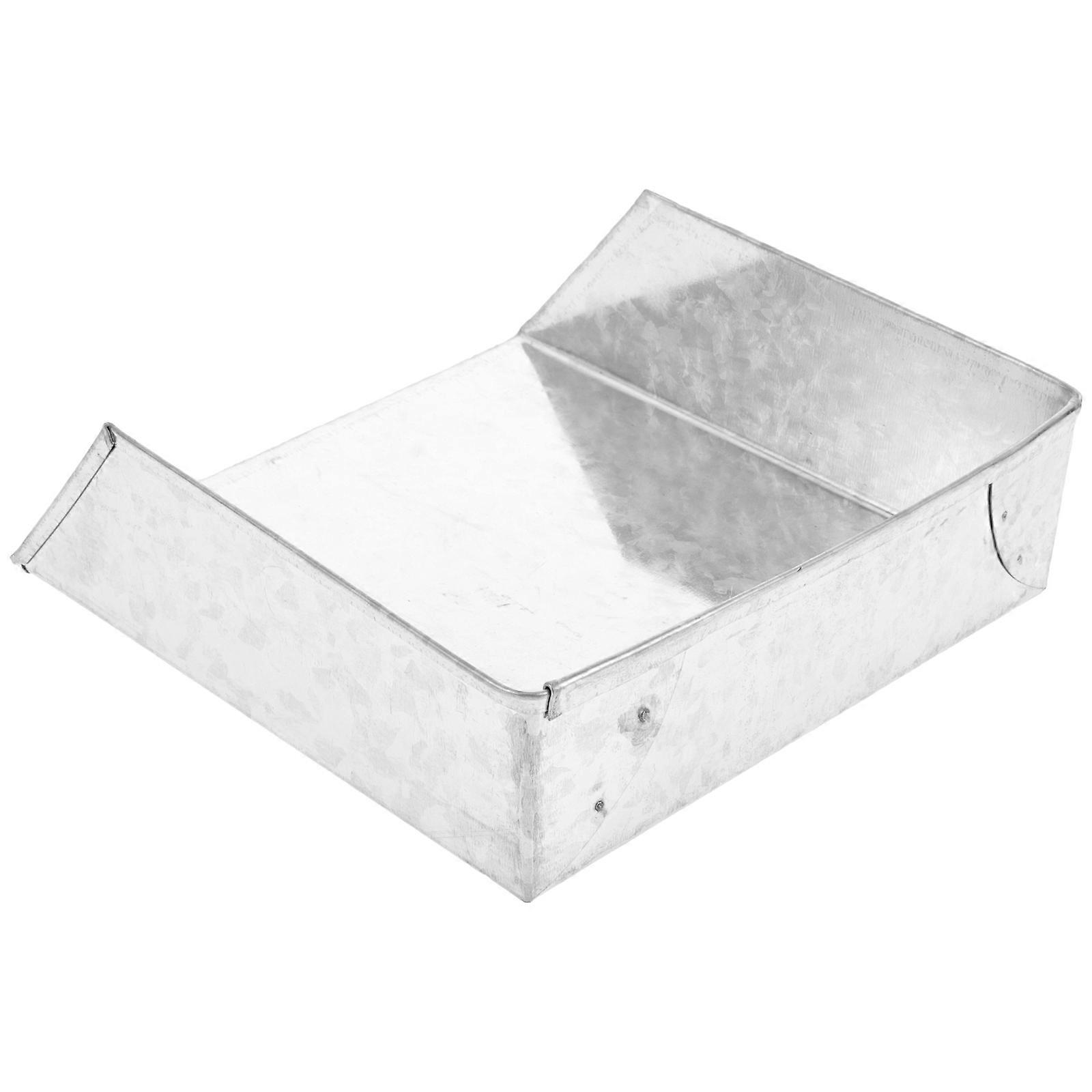 Gutter Downspout Drain Gutter Downspout Rainwater Drainage Strainer Outdoor Gutter System 18.50X18.50X5.50cm Iron Rainwater Collection 1Set