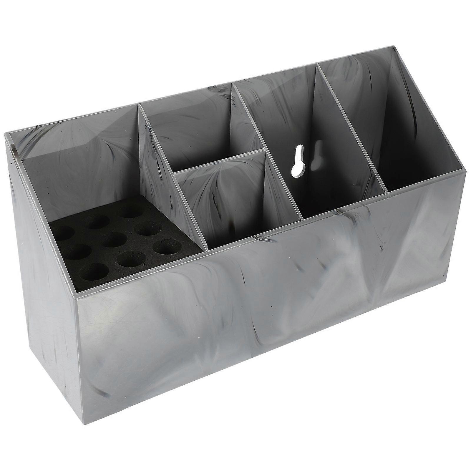 Wall Mounted Hairdressing Tool Storage Box – Durable Scissor Holder for Organizing Barber Shears and Combs, Space Saving Design for Salon Use