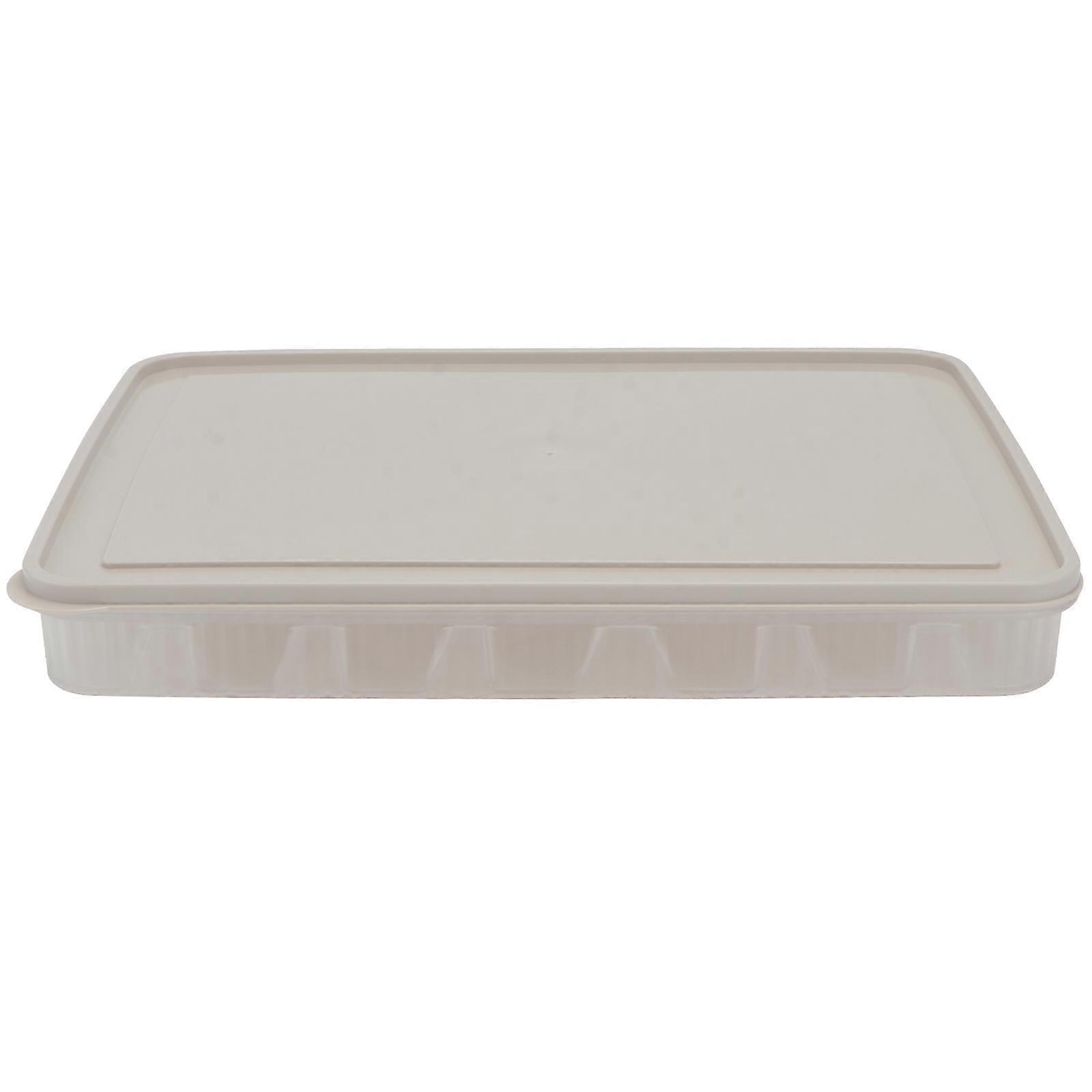 Food Containers Dumplings Box Household Users Preserve Freshness Rectangular 1Pack