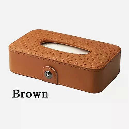 VR robot Universal Car Tissue Box Creative Leather Napkin Holder Box Back Seat Sun Visor Tissue Organizer Suitable for Car