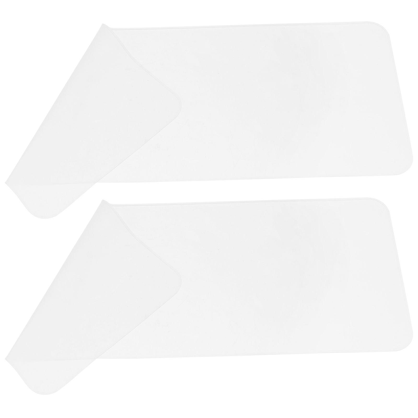 2Pcs Keyboard Cover Laptop Transparent Keyboard Protector Silicone Waterproof Keyboard Cover