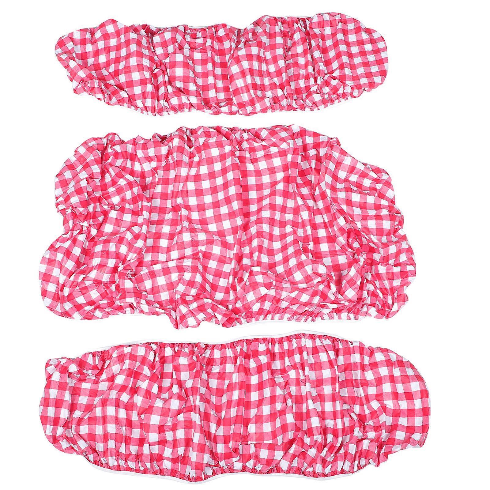 Bench Cover Table Cover Fitted Picnic Tablecloth For Camping Outdoor Activities Red 202x90cm Protect From Scratches 1Set